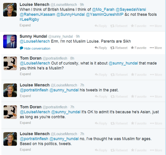 Lousie Mensch - muslim tweets