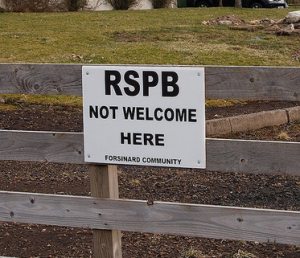RSPB not welcome